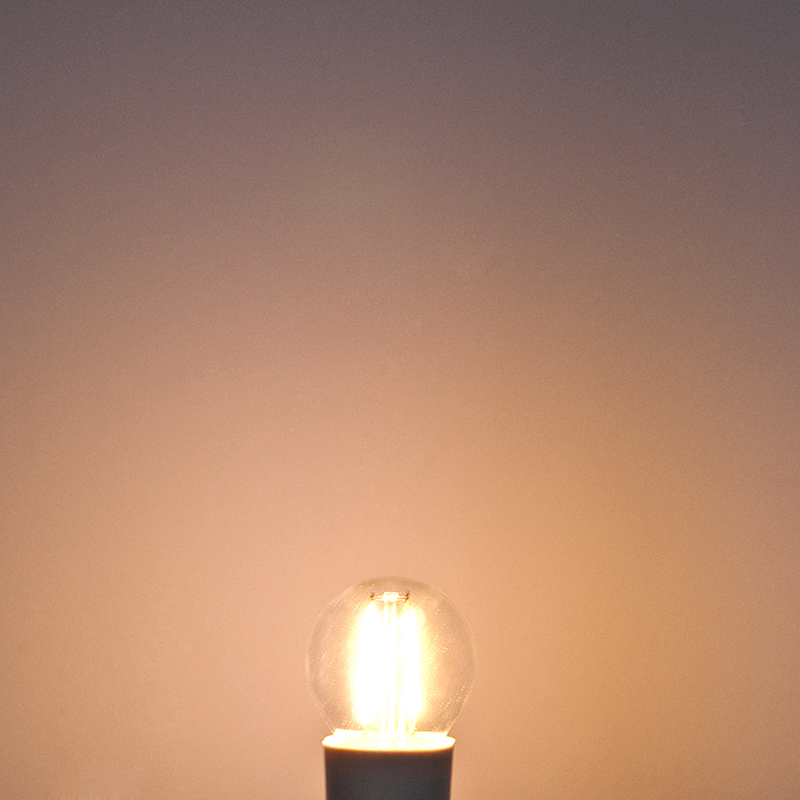 G16 E26/E27 2W LED Vintage Antique Filament Light Bulb, 25W Equivalent, 4-Pack, AC100-130V or 220-240V